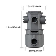 DUOJI Nhựa Cờ lê đa năng Đập Vỡ Lõi van Rò rỉ nước máy Cờ lê vòi nước Di động 16 trong 1 Bộ dụng cụ