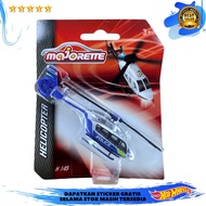 Majorette Helicopter Police H 145 Silver Black Propeller Timothy Diecast
