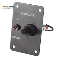 Marine Boat Anchor  Return Toggle Switch Aluminum Plate 2 Way Led Light Up/Down Toggle Switch Anchor