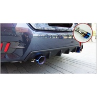 Honda Civic Fc Fc1 1.5 Turbo Tc Tcp Car Exhaust Pipe Muffler Titanium Blue Stainless Steel Dual Tip Twin Tip Pipe