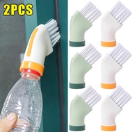 1/2Pcs Multifunctional Cleaning Brush Can Connect Mineral Water Bottle Wet and Dry Cleaning Brush Dead Angle Brush