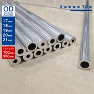 Aluminum tube OD 17-21mm pipe length 700mm 950mm Straight metal tubing outer diameter 17 18 19 20 21