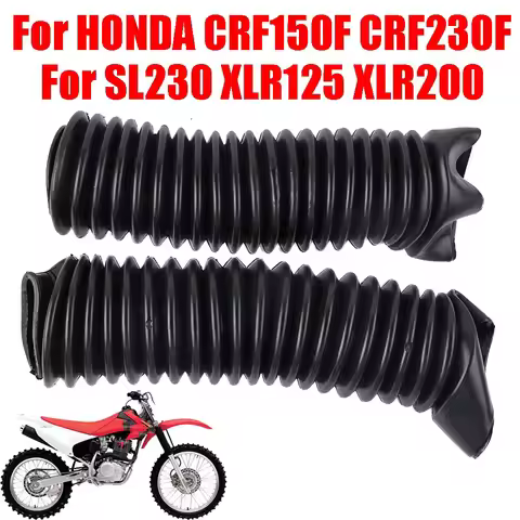 For HONDA CRF150F CRF230F SL230 XLR125 XLR200 Accessories Front Fork Cover Dust Gaiter Boots Shock A