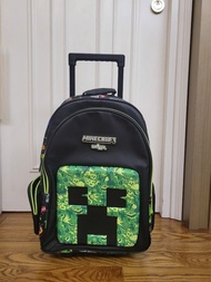 Smiggle Minecraft Rolling Backpack with Wheels