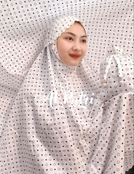 Mukena Traveling Terbaru Mini Pouc 2in1 Laser Cut Motif Bahan Katun Micro Premium Free Tasbih