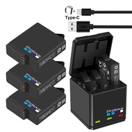 PROBTY for GoPro AHDBT-501 Hero 7/6 hero 5 Black Battery + Triple Charger for Go Pro Hero 7 6 5 Blac