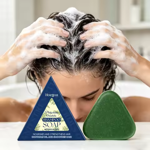 120G Herbal Hair Cleaning Soap Daily Cleaning Scalp Gentle Nourishing Hair Roots Refreshing Enhance 