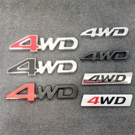 4WD 3D Aluminum Car Stickers Modified Car Modifying Labels Emblem Logo Decal Automotive Accessories