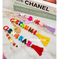 GANTUNGAN Letter Bagcharm Initial Keychain/ Initial Bag Keychain/ Alphabet Bag Keychain/ Alphabet Ke