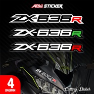 KAWASAKI ZX-636R Logo Cutting Sticker | Premium Motorcycle Cutting Sticker | 4 Sizes | 10 Colors 29