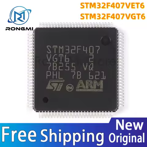 (1piece) 100% New STM32F407VET6 STM32F407VGT6 STM32F407 VET6 STM32F407 VGT6 QFP-100 Chipset