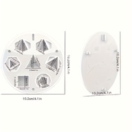 TEMU 1 Set 7 Shape Dice Mold, Seamless 3d Silicone Mold, For Resin And Epoxy Casting, Handmade