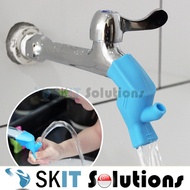 【SKIT】Silicone Faucet Extender Water Tap Extension Sink Children Washing Device Bathroom Kitchen Sink Faucet Guide Faucet Extenders