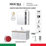 Mocha Honeycomb Basin Cabinet MBF95008 Kabinet Tandas cabinet sinki bilik air toilet ceramic basin with mirror
