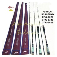 G-TECH JIG LEGEND HYPER PERFORMANCE CARBON SPINNING ROD