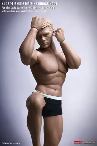 TBLeague PL2015-M30 Old Version 1/6 Super-Flexible Male Seamless Muscle Body with Steel Skeleton(wit