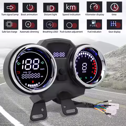 Motorcycle Digital Meter Assembly Screen Display Dashboard Modification Accessories For Suzuki GN125