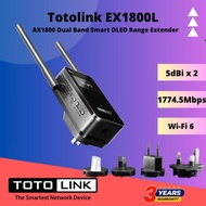 Totolink EX1800L AX1800 Dual Band Smart OLED WiFi6 Extender