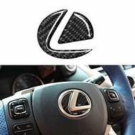 6D LEXUS STIR STICKER EMBLEM CARBON MOTIF LEXUS PREMIUM STEER STICKER