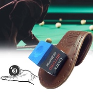 BuyerPick Omin Magnetic Billiard Chalk Holder Leather Belt Clip Pool Cue Snooker Accessories Billiar