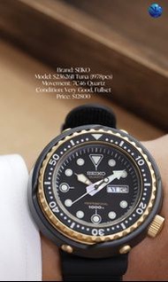 🔥新品同樣 SEIKO 1978首款石英潛水錶復刻限量版✅- ‘石英金吞’ S23626J1🔥
二手中古 SEIKO 精工 The 1978 Quartz Saturation Diver’s Re-