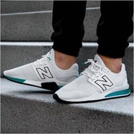 9527 New Balance 247 全白色 白綠色 網布 韓系 復古 男女 MS24780