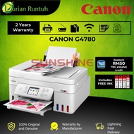 CANON MAGATANK PIXMA G4780 PRINTER (PRINT SCAN COPY WIFI DUPLEX MAC OS SUPPORT)