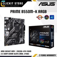ASUS PRIME B550M-K ARGB AM4 Micro-ATX Motherboard AMD B550 (Ryzen AM4)