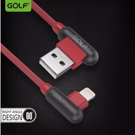 Golf Charging Cable Model GC-45 For ios/Type-C/Micro usb 90 Degrees