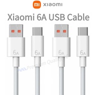 Xiaomi 6A USB Type C Fast Charging Cable Suitable for , 67W, 90W, 120W Xiaomi 13, 12, 11, 10 Pro