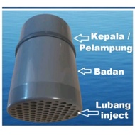 Floating Chlorine Dispenser for Swimming Pools 4-inch Floating Chlorine Dispenser