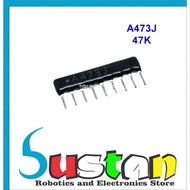 RESISTOR PACK 47K OHM A473J 9P ARRAY R PACK 47K OHM 9PIN A473J 1/ 8 WATT