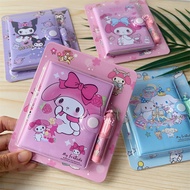 Sanrio Notebook Kuromi Set Mini Notebook Decompression Portable Pocket Notebook Sharing Notebook Hor