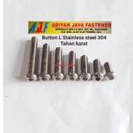 BUTTON L 17 BOLT THREAD/ m.10/ (length 1.6cm to 6cm) P.1,50 Stainless 304