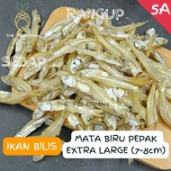 Ikan Bilis Mata Biru Pepak Belum Kopek Extra Large (XXL) 5A | Ikan Bilis Pangkor | Ikan Bilis Mata B