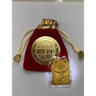 2021 New Year Lucky Gold Coin/Lucky Cat Commemorative Coin Gold Coin