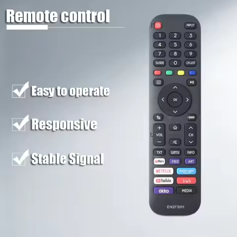 Universal Remote Control for Hisense TV Models, 43A7100F, ARRQWRO-50LHS, 65H6G,50, 55A7300F, 55A7500