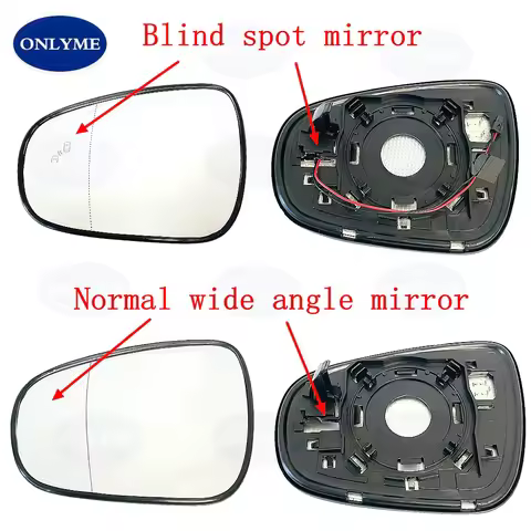 Car Wide Angle Heated Mirror Glass With Blind Spot For Lexus IS 250 300 300H 350 350H 2012 2013 2014