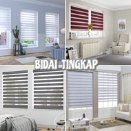 Bidai tingkap senang pasang | zebra blinds window | blind curtain | tirai dapur