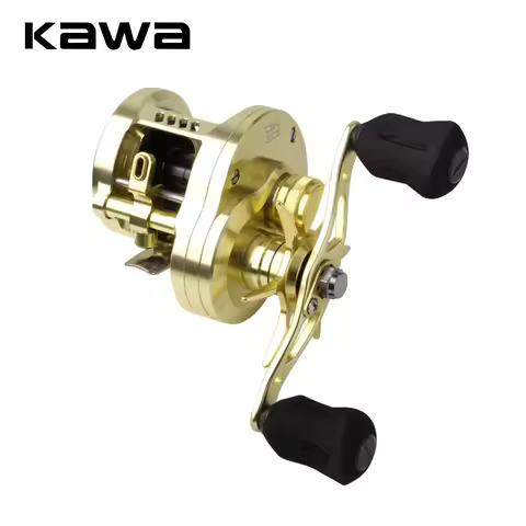 Kawa New Fishing Reel Cast Drum Wheel DK200 Drag 15kg Magnetic Casting Reel 10+1BB Weigt 249g Metal 