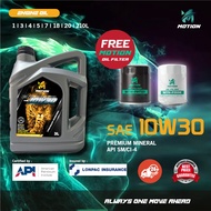 MOTION 10w30 3L API CI-4 MINERAL Diesel Engine Oil Car Lubricant Minyak Hitam Enjin Kereta Proton To