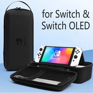 For Nintendo Switch OLED PU Storage Bag Hard Portable Carrying Case Bracket Pouch Console Protective Cover NS Switch Accessories