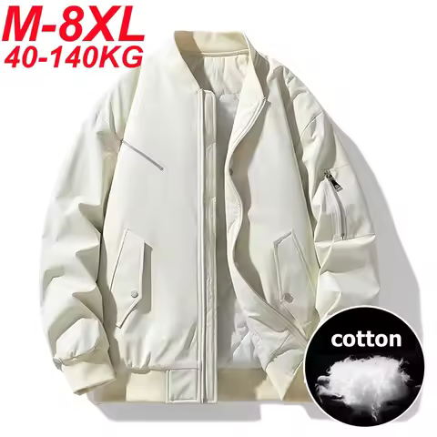 Big Size 8xl 7xl Parka Men Warm Jacket Coats Flannel Lapel Oversize 4xl 5xl 6xl Plus Windbreaker Poc