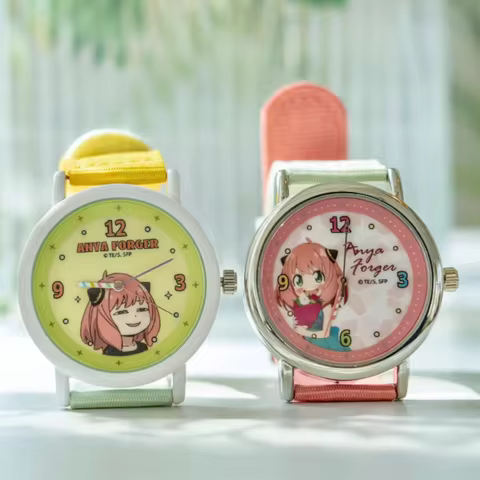 Spy X Family Anya Forger Blind Box Cartoon Wrist Watch Official Anime Peripheral Nylon Strap For Ani