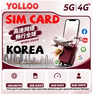 Korea SIM Card 3-15 Days Daily 1GB/2GB/3GB High Speed Data  | Plug & Play | Unlimited Use 4G/5G for 
