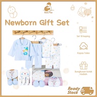 100% Cotton Newborn Baby Gift Set 18 Piece Set Baby Clothing Gift Box Hamper Baby Hadiah Newborn