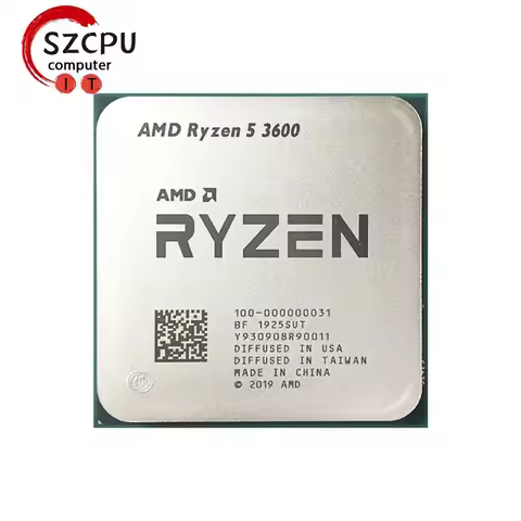 AMD Used Ryzen 5 3600 R5 3600 3.6 GHz GAMING Zen 2 7NM 65W L3=32M 100-000000031 Socket AM4
