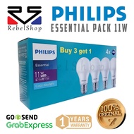 Philips 11W Essential Multipack White LED Bulb - 11 W 11 Watt