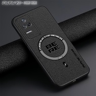 Case Poco F4 5G Softcase Terbaru Luxury Magsafe Leather Magnetic Casing