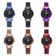 READY STOCK RINO JT CKK Starry Magnetic Strap Stainless Steel Watch Jam Tangan Wanita